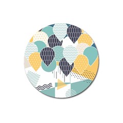 Abstract Balloon Pattern Decoration Magnet 3  (round)