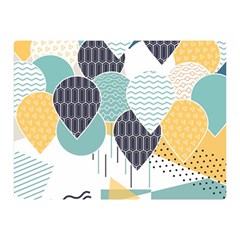 Abstract Balloon Pattern Decoration Double Sided Flano Blanket (mini)  by Ravend