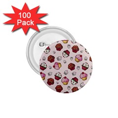Cake Cupcake Sweet Dessert Food 1 75  Buttons (100 Pack)  by Ravend