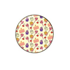 Cupcake Pattern Lollipop Hat Clip Ball Marker