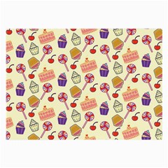 Cupcake Pattern Lollipop Large Glasses Cloth (2 Sides)