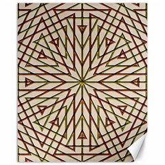 Kaleidoscope Line Triangle Pattern Canvas 16  X 20 