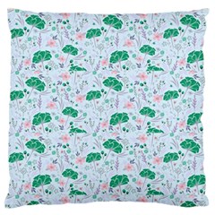 Illustration Flower Pattern Wallpaper Seamless Standard Flano Cushion Case (two Sides)