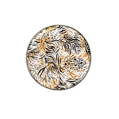 Tiger Pattern Background Hat Clip Ball Marker by danenraven