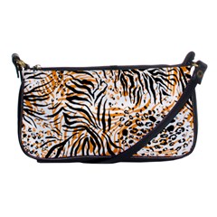 Tiger Pattern Background Shoulder Clutch Bag by danenraven