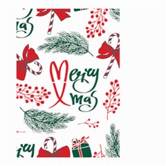 Merry Xmas Seamless Christmas Pattern Small Garden Flag (two Sides) by danenraven