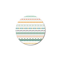 Pattern Colored Line Watercolor Painting Blue Color Splash Golf Ball Marker (4 Pack) by danenraven