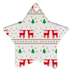 Christmas Illustration Texture Pattern Ornament (star)