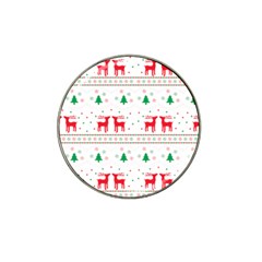 Christmas Illustration Texture Pattern Hat Clip Ball Marker (10 Pack) by danenraven