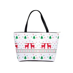 Christmas Illustration Texture Pattern Classic Shoulder Handbag