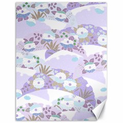 Purple Japanese Pattern Texture Violet Textile Canvas 18  x 24 