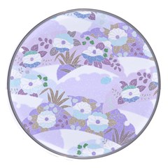 Purple Japanese Pattern Texture Violet Textile Wireless Charger