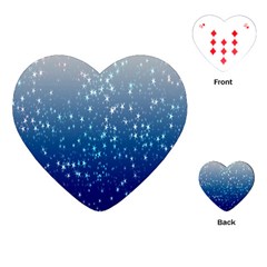 Stars-4 Playing Cards Single Design (heart) by nateshop