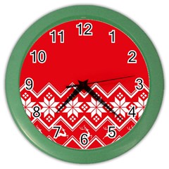 Seamles,template Color Wall Clock