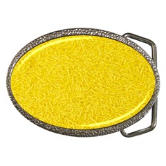 Bright Yellow Crunchy Sprinkles Belt Buckles