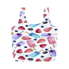 Ice Cream - Stowbery Full Print Recycle Bag (m) by nateshop
