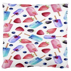 Ice Cream - Stowbery Large Flano Cushion Case (one Side) by nateshop