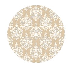 Clean Brown And White Ornament Damask Vintage Mini Round Pill Box (pack Of 3) by ConteMonfrey