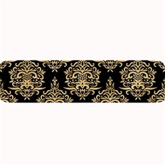 Black And Cream Ornament Damask Vintage Large Bar Mats by ConteMonfrey