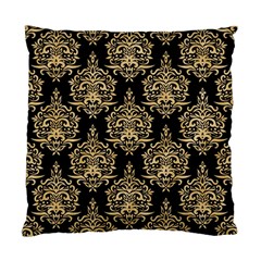 Black And Cream Ornament Damask Vintage Standard Cushion Case (Two Sides)