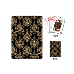 Black And Cream Ornament Damask Vintage Playing Cards Single Design (mini) by ConteMonfrey