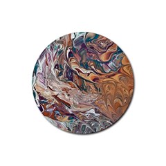 Abstract Ammonite I Rubber Round Coaster (4 Pack)