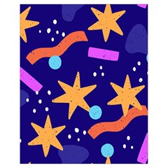 Star Abstract Pattern Wallpaper Drawstring Bag (small) by Wegoenart