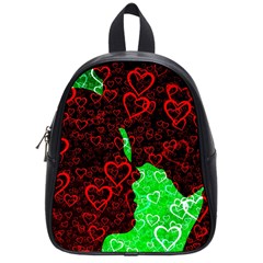 Few Love Heart Hearts Romance School Bag (small) by Wegoenart