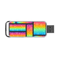 Background Colorful Abstract Portable Usb Flash (one Side) by Wegoenart