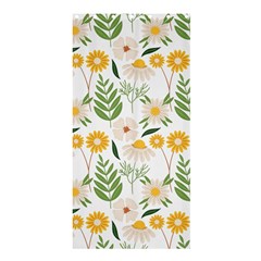 Flower White Pattern Floral Nature Shower Curtain 36  X 72  (stall)  by Wegoenart