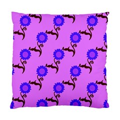 Illustration Flower Floral Design Pattern Standard Cushion Case (one Side)