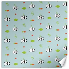 Background Pattern Panda Bamboo Canvas 16  X 16 