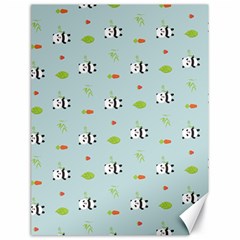 Background Pattern Panda Bamboo Canvas 18  X 24 