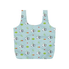 Background Pattern Panda Bamboo Full Print Recycle Bag (s)