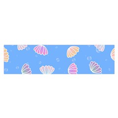 Seashell Clam Pattern Art Design Oblong Satin Scarf (16  X 60 )