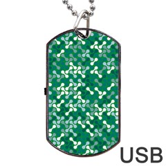 Patterns Fabric Design Surface Dog Tag Usb Flash (one Side)