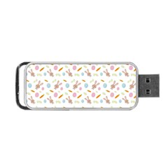 Easter Bunny Pattern Hare Portable Usb Flash (one Side)