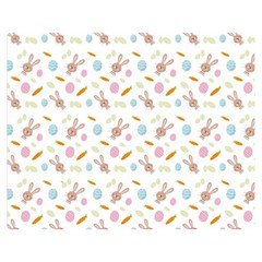 Easter Bunny Pattern Hare Double Sided Flano Blanket (medium) 