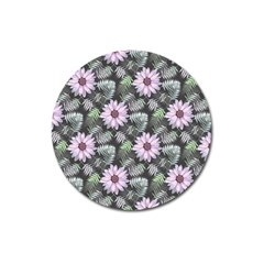 Flower  Petal  Spring Watercolor Magnet 3  (round)