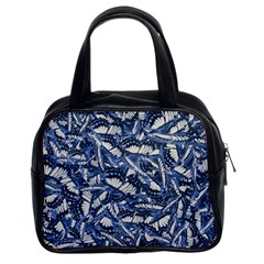 Butterflies Motif Collage Pattern Classic Handbag (two Sides) by dflcprintsclothing