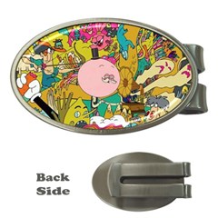 Cartoon Wallpapers Money Clips (oval) 