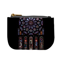 Chartres Cathedral Notre Dame De Paris Amiens Cath Stained Glass Mini Coin Purse by Wegoenart