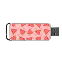 Background Watermelon Pattern Fruit Portable Usb Flash (two Sides)