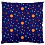 Space Sun Mercury Venus Earth Planet Galaxy Large Flano Cushion Case (Two Sides) Back