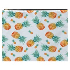 Pineapple Background Pattern Fruit Cosmetic Bag (XXXL)