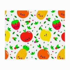 Pattern Fruit Fruits Orange Green Small Glasses Cloth (2 Sides) by Wegoenart