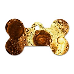 Olive Oil Bubbles Gold Oil Food Dog Tag Bone (two Sides)