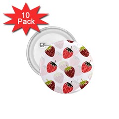 Strawberry Pattern Background 1 75  Buttons (10 Pack) by Wegoenart