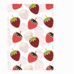 Strawberry Pattern Background Small Garden Flag (two Sides) by Wegoenart