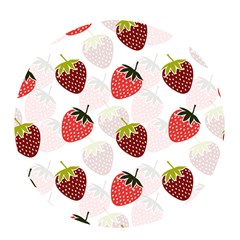 Strawberry Pattern Background Pop Socket by Wegoenart